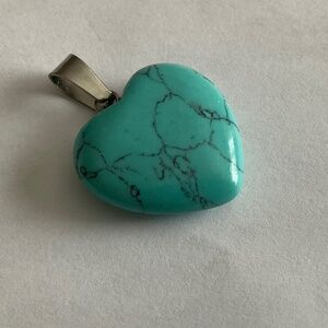 Turquoise Heart Pendant Necklace
